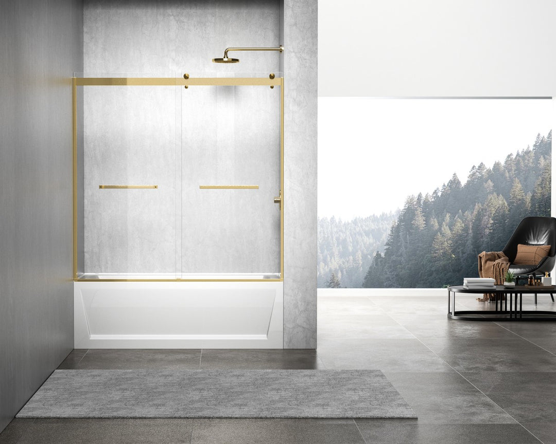 Elegant Lighting - TD222-6060BGD - Tub Door - Ross - Brushed Gold