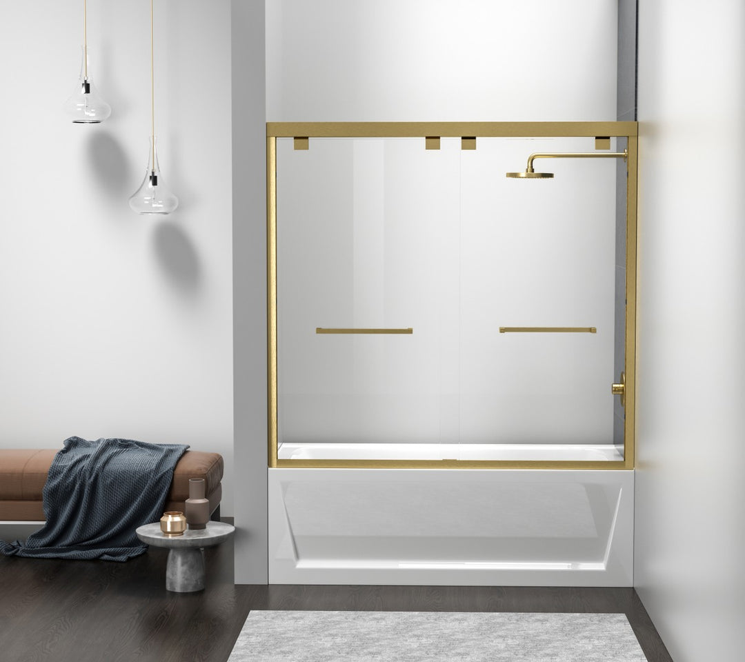 Elegant Lighting - TD333-6060BGD - Tub Door - Trenton - Brushed Gold