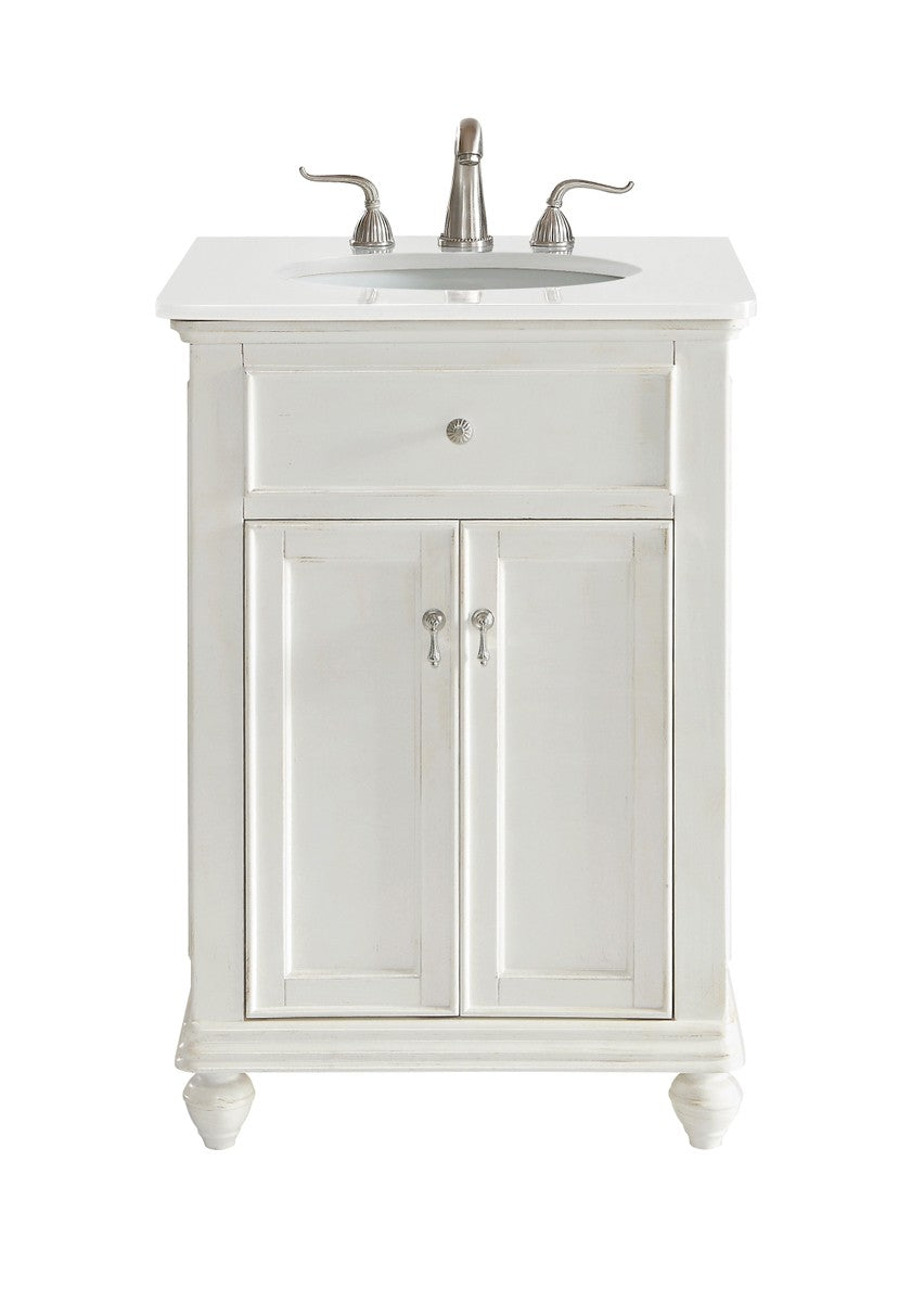 Otto Single Bathroom Vanity in Antique white - available from The Lighting Shoppe, trusted by Canadian homeowners