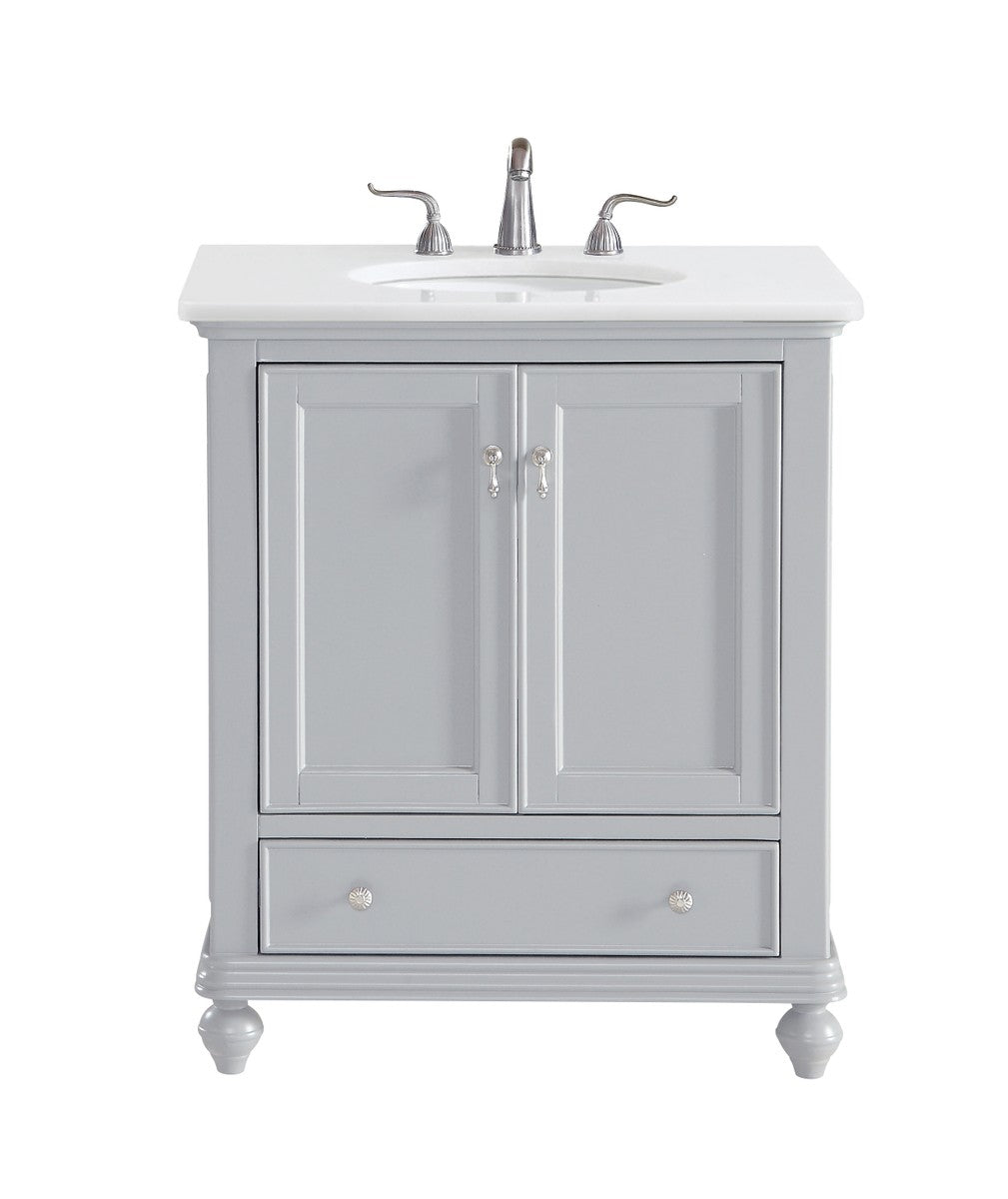 Otto Single Bathroom Vanity in Grey - available from The Lighting Shoppe, trusted by Canadian homeowners