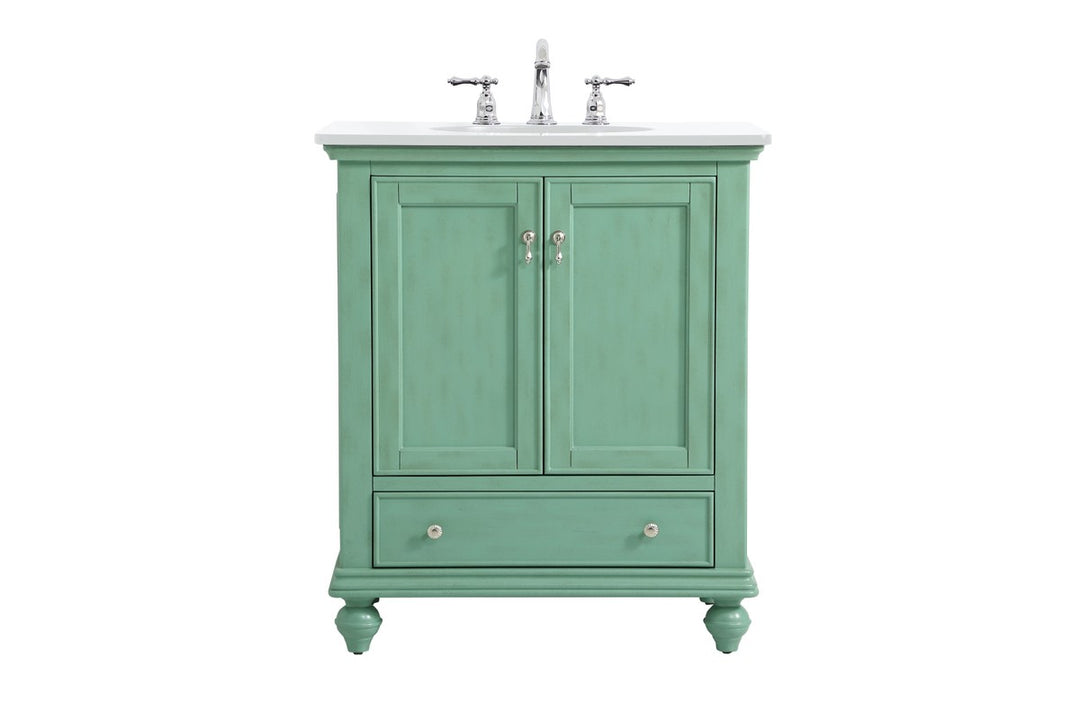 Otto Single Bathroom Vanity in Vintage mint - available from The Lighting Shoppe, trusted by Canadian homeowners