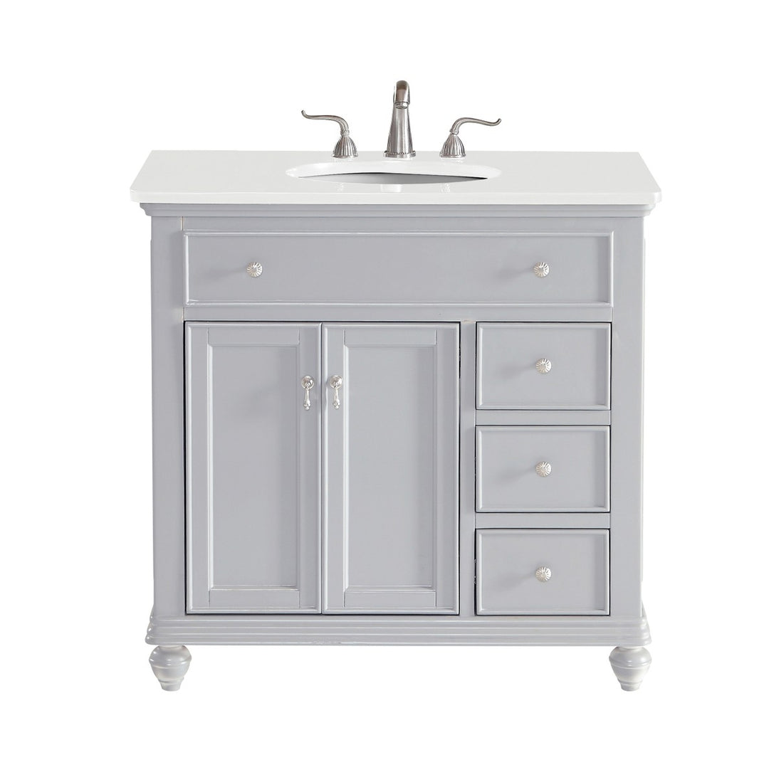 Otto Single Bathroom Vanity in Grey - available from The Lighting Shoppe, trusted by Canadian homeowners