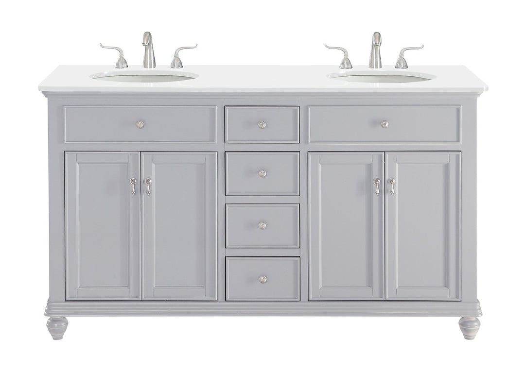 Otto Double Bathroom Vanity in Grey - available from The Lighting Shoppe, trusted by Canadian homeowners