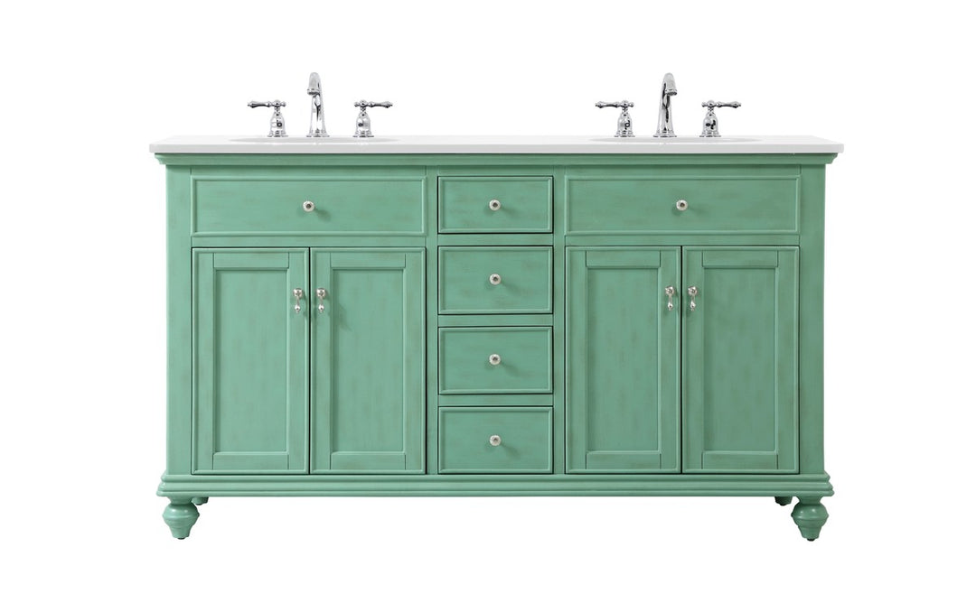 Otto Double Bathroom Vanity in Vintage mint - available from The Lighting Shoppe, trusted by Canadian homeowners