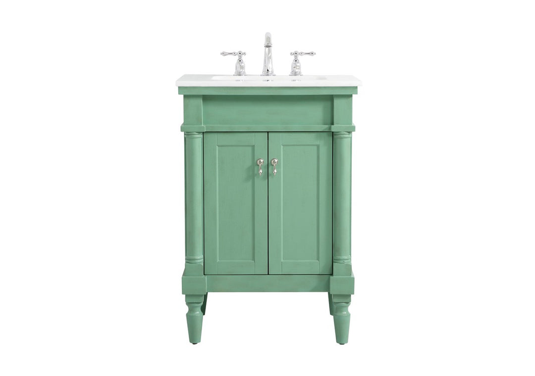 Elegant Lighting - VF13024VM-VW - Single Bathroom Vanity - Lexington - Vintage mint
