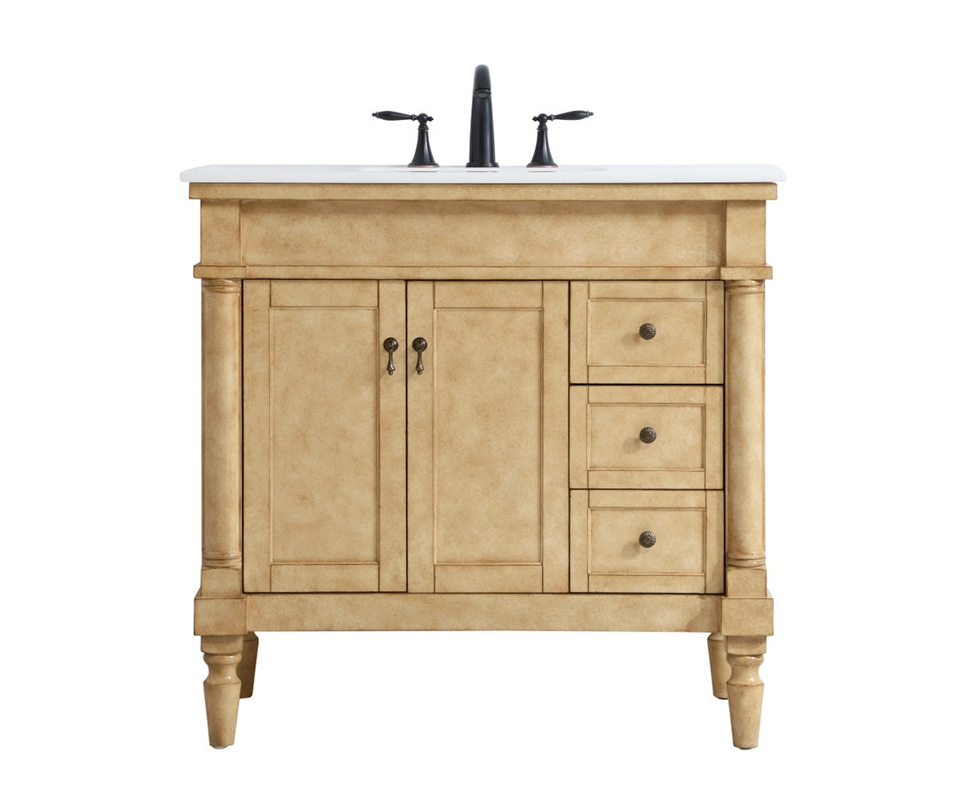 Elegant Lighting - VF13036AB-VW - Single Bathroom Vanity - Lexington - Antique bronze