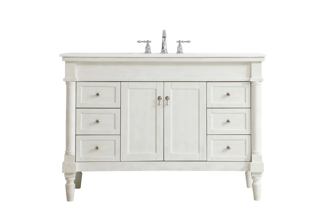 Elegant Lighting - VF13048AW-VW - Single Bathroom Vanity - Lexington - Antique white