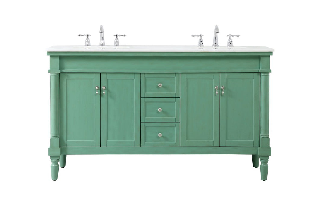 Lexington Double Bathroom Vanity in Vintage Mint - available from The Lighting Shoppe, trusted by Canadian homeowners