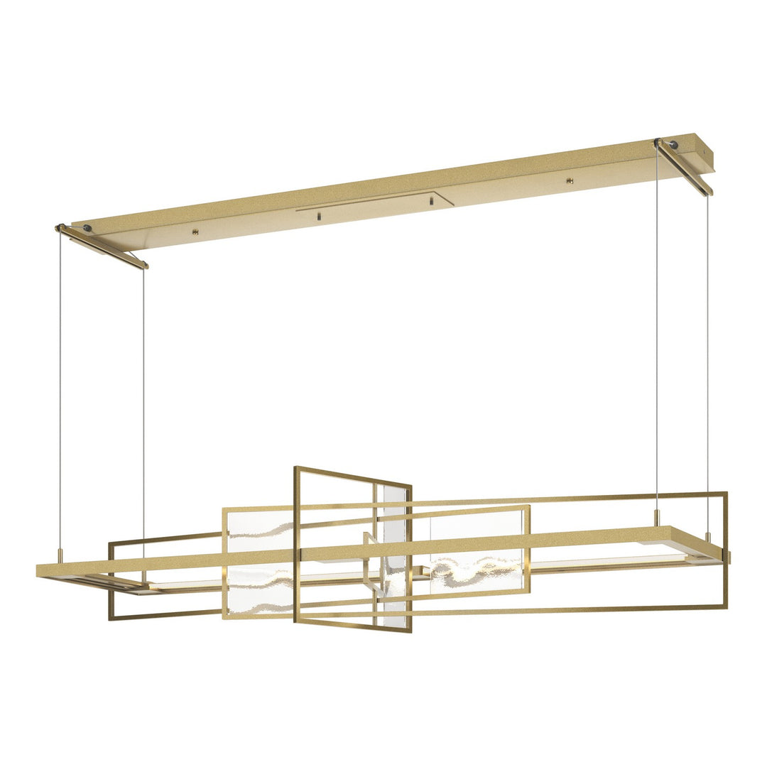 Hubbardton Forge Canada - 139754-LED-STND-86-AQ - LED Pendant - Four Seasons - Modern Brass