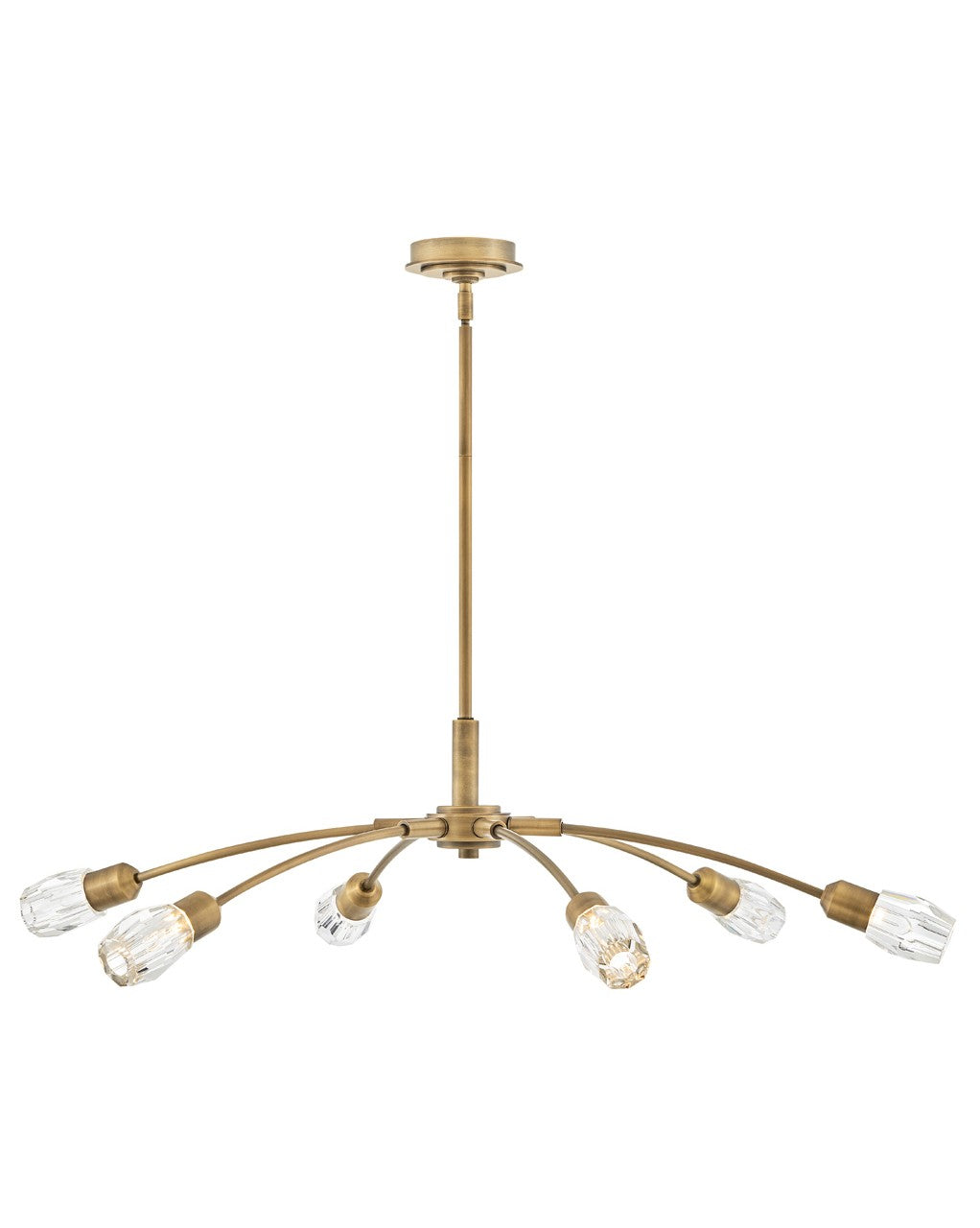 Atera LED Chandelier in Heritage Brass - available from The Lighting Shoppe, trusted by Canadian homeowners