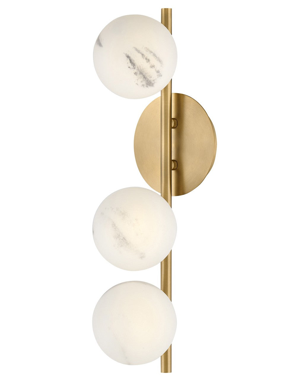 Selene LED Wall Sconce in Lacquered Brass - available from The Lighting Shoppe, trusted by Canadian homeowners