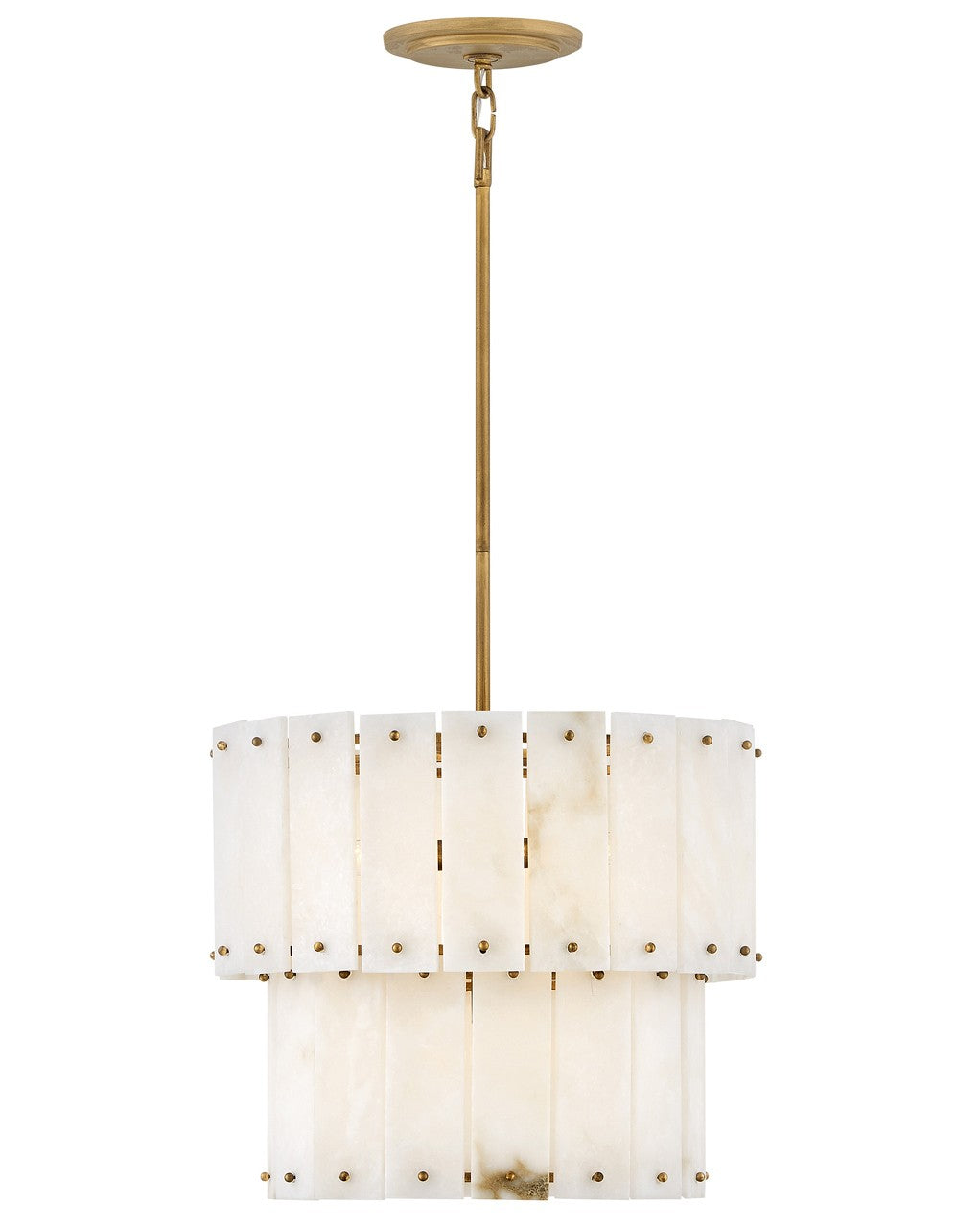 Simone LED Semi-Flush Mount in Burnished Gold - available from The Lighting Shoppe, trusted by Canadian homeowners