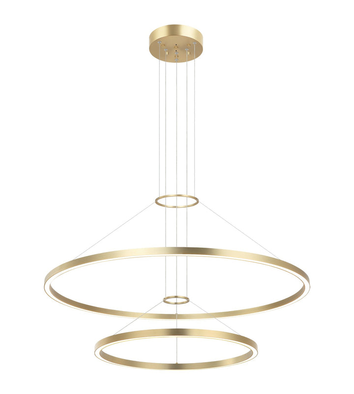 O'Hara LED Chandelier in Brushed Gold - available from The Lighting Shoppe, trusted by Canadian homeowners