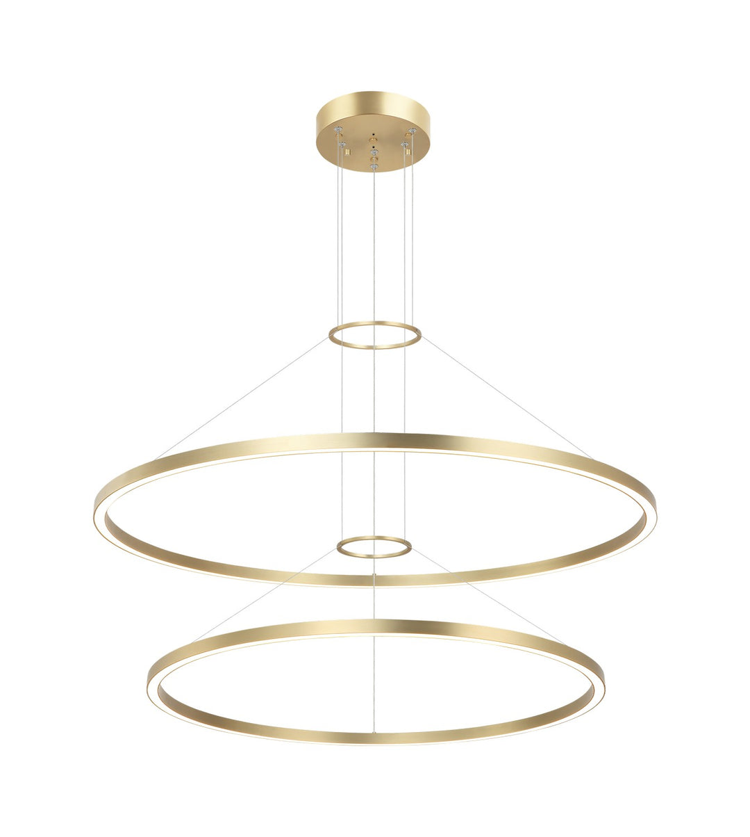 O'Hara LED Chandelier in Brushed Gold - available from The Lighting Shoppe, trusted by Canadian homeowners