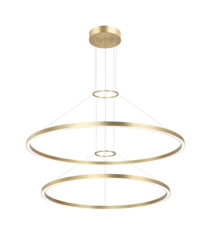 O'Hara LED Chandelier in Brushed Gold - available from The Lighting Shoppe, trusted by Canadian homeowners