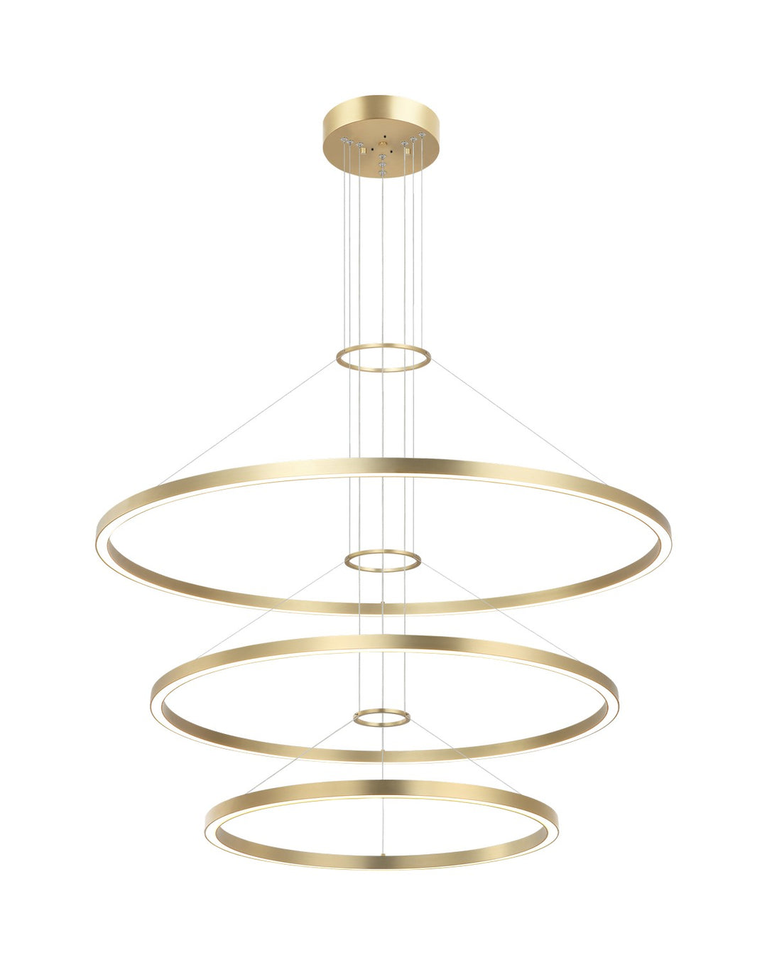 O'Hara LED Chandelier in Brushed Gold - available from The Lighting Shoppe, trusted by Canadian homeowners