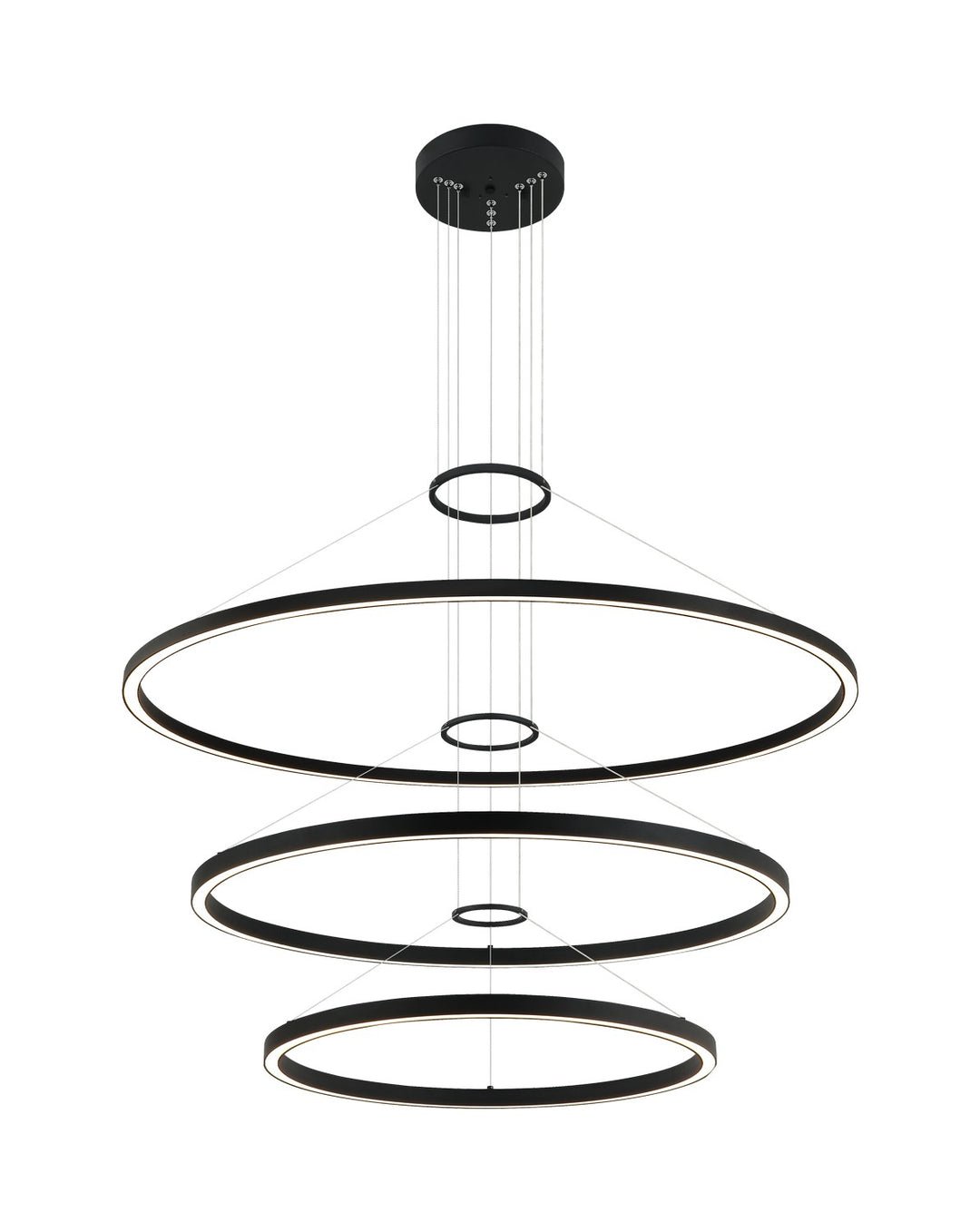 O'Hara LED Chandelier in Matte Black - available from The Lighting Shoppe, trusted by Canadian homeowners