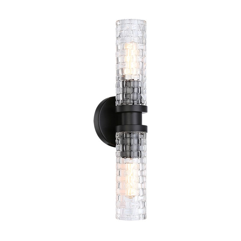 Matteo Canada - W32112BK - Two Light Wall Sconce - Weaver - Black