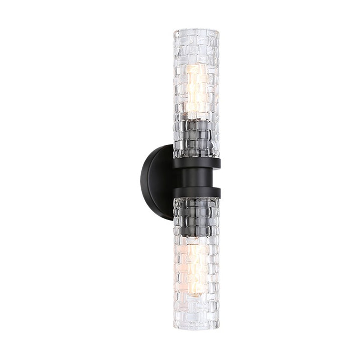 Matteo Canada - W32112BK - Two Light Wall Sconce - Weaver - Black