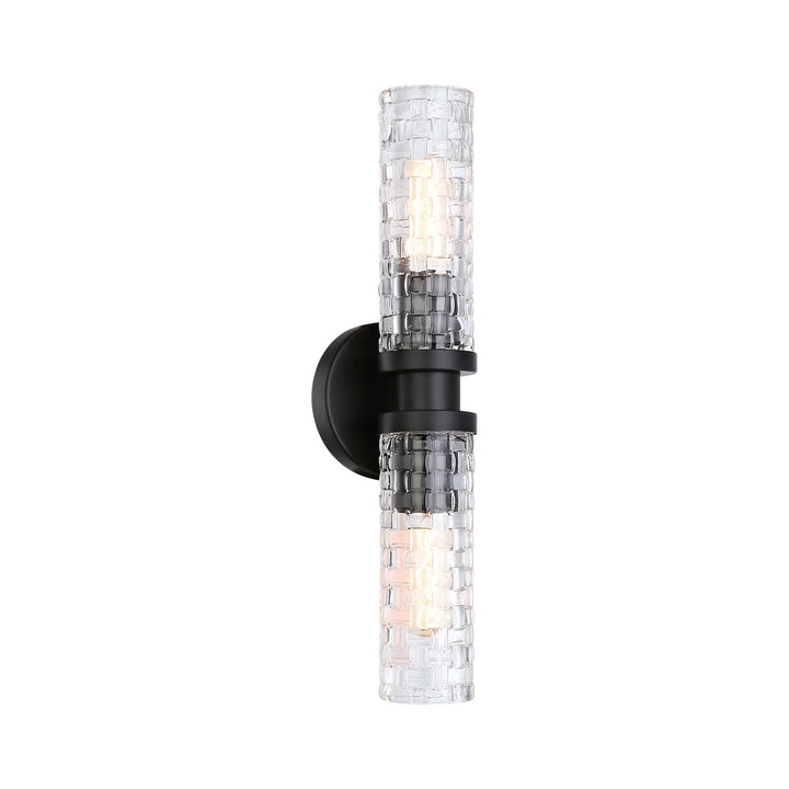 Weaver Two Light Wall Sconce in Black - available from The Lighting Shoppe, trusted by Canadian homeowners
