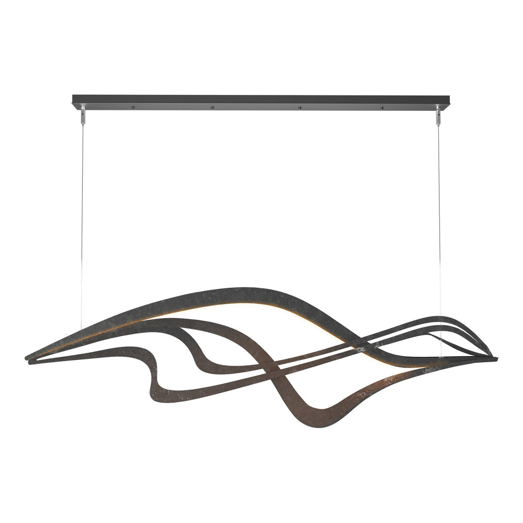 Hubbardton Forge Canada - 139905-LED-STND-10 - LED Pendant - Crossing Waves - Black