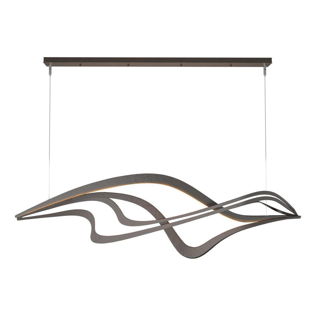 Hubbardton Forge Canada - 139905-LED-STND-14 - LED Pendant - Crossing Waves - Oil Rubbed Bronze