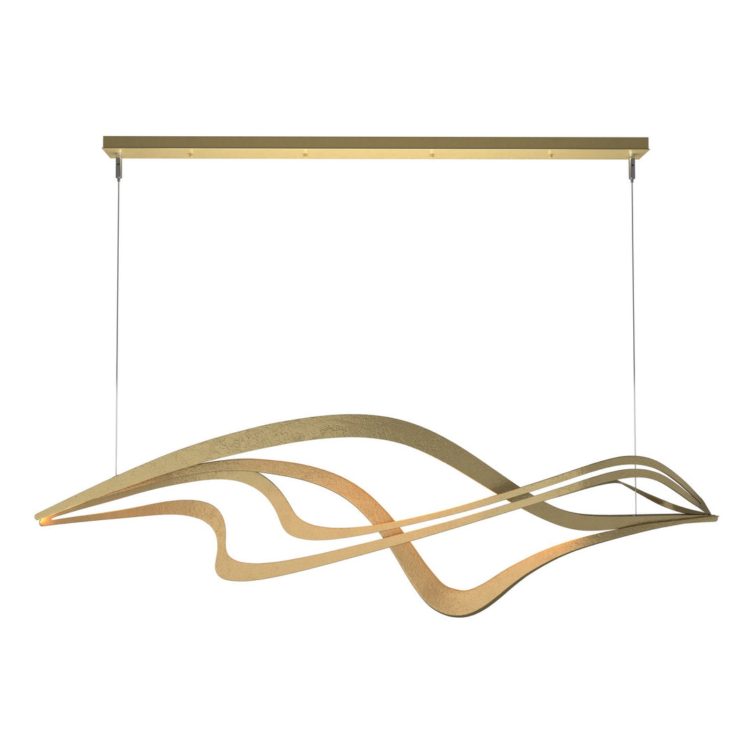 Hubbardton Forge Canada - 139905-LED-STND-86 - LED Pendant - Crossing Waves - Modern Brass