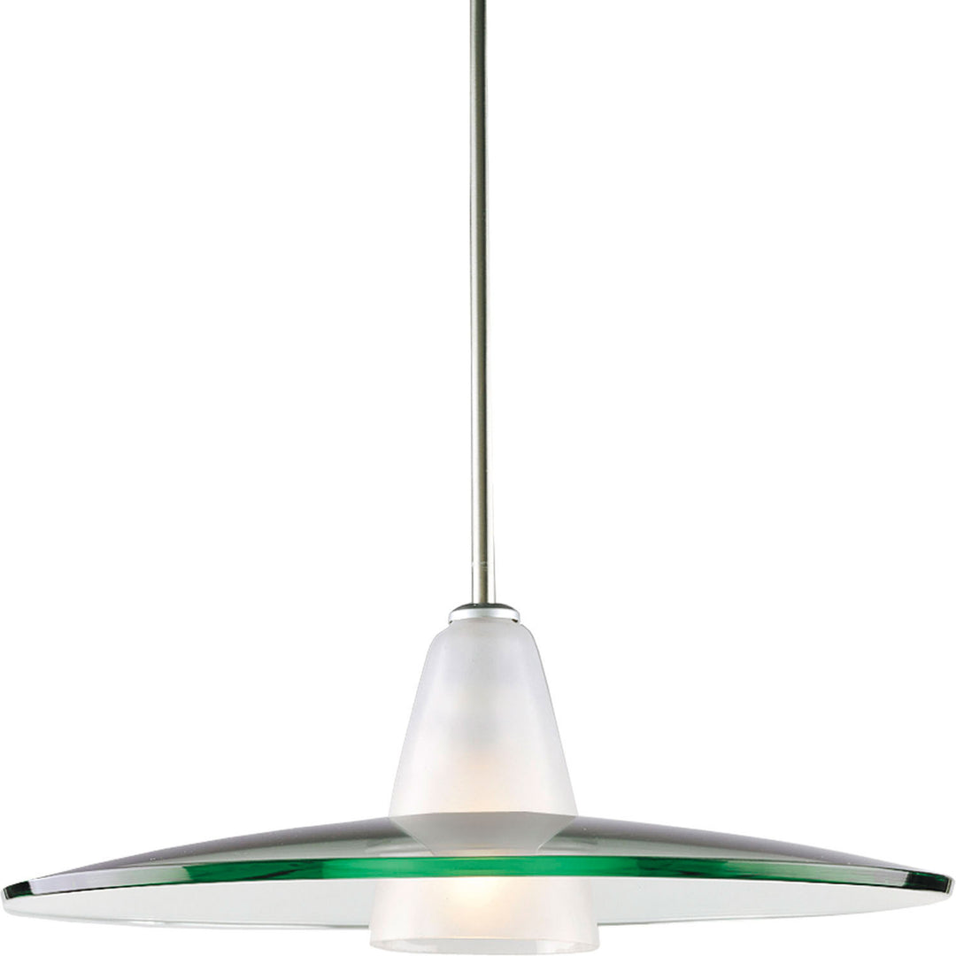 Glass Pendants One Light Pendant in Brushed Nickel - available from The Lighting Shoppe, trusted by Canadian homeowners
