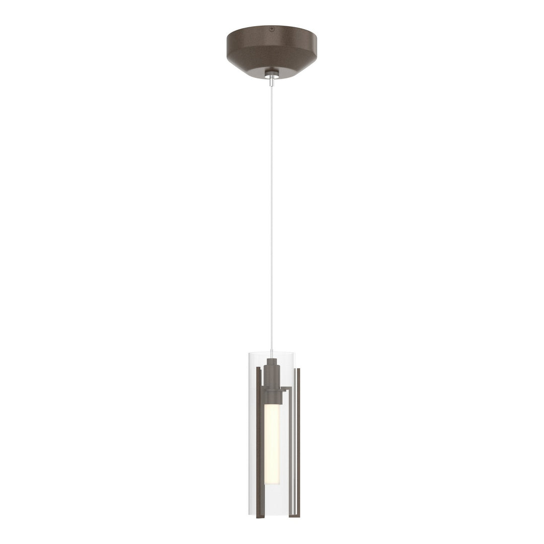 Exos Glass One Light Mini Pendant in Bronze - available from The Lighting Shoppe, trusted by Canadian homeowners