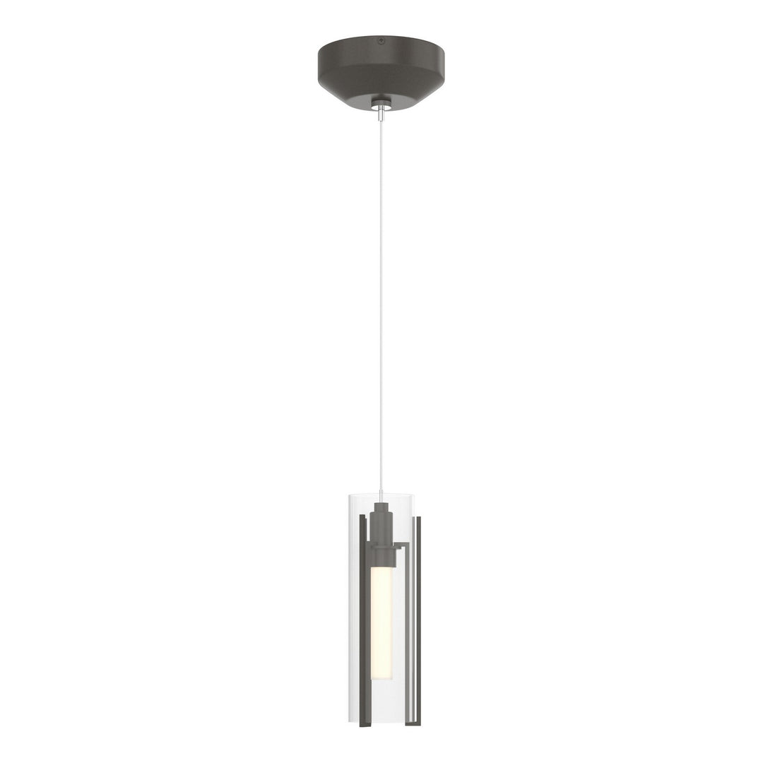 Exos Glass One Light Mini Pendant in Dark Smoke - available from The Lighting Shoppe, trusted by Canadian homeowners