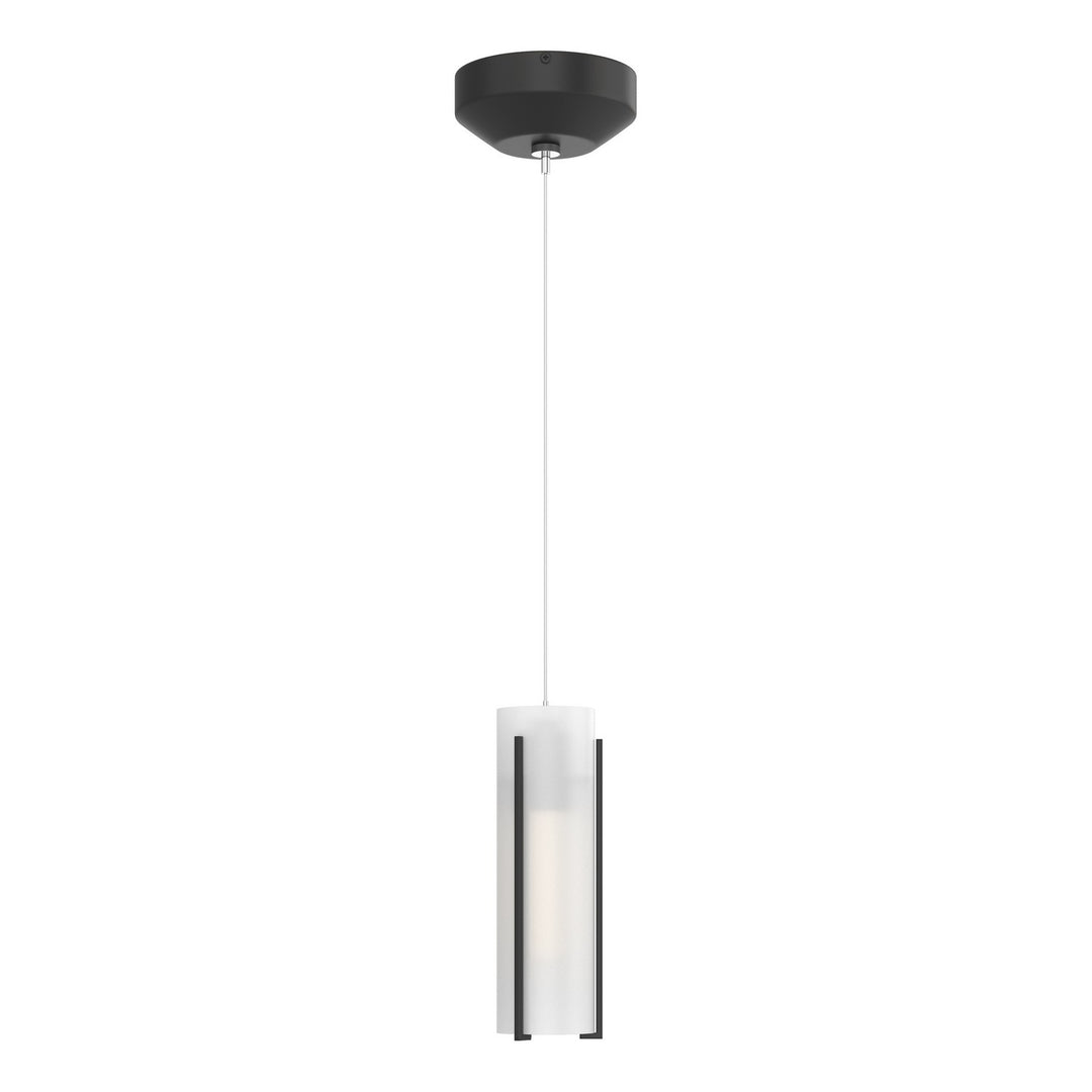 Exos Glass One Light Mini Pendant in Black - available from The Lighting Shoppe, trusted by Canadian homeowners