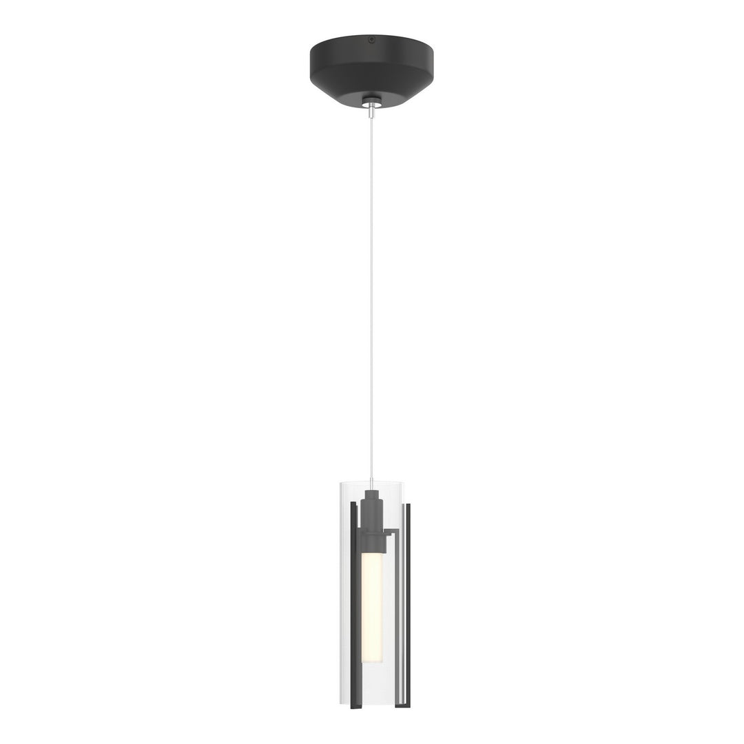 Exos Glass One Light Mini Pendant in Black - available from The Lighting Shoppe, trusted by Canadian homeowners