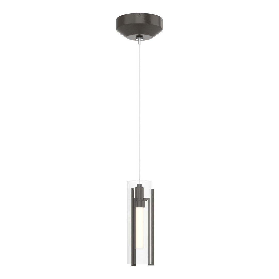 Exos Glass One Light Mini Pendant in Oil Rubbed Bronze - available from The Lighting Shoppe, trusted by Canadian homeowners