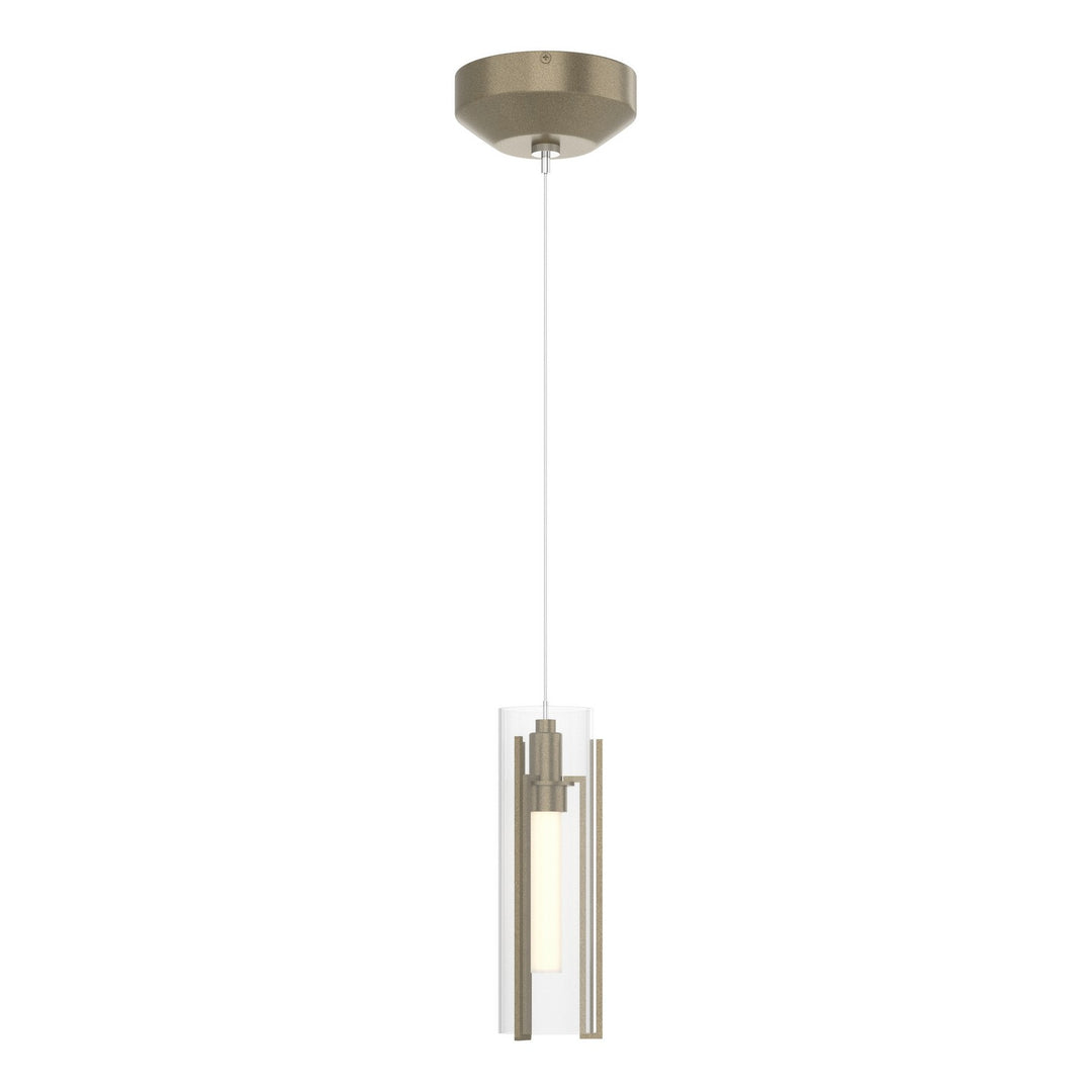 Exos Glass One Light Mini Pendant in Soft Gold - available from The Lighting Shoppe, trusted by Canadian homeowners