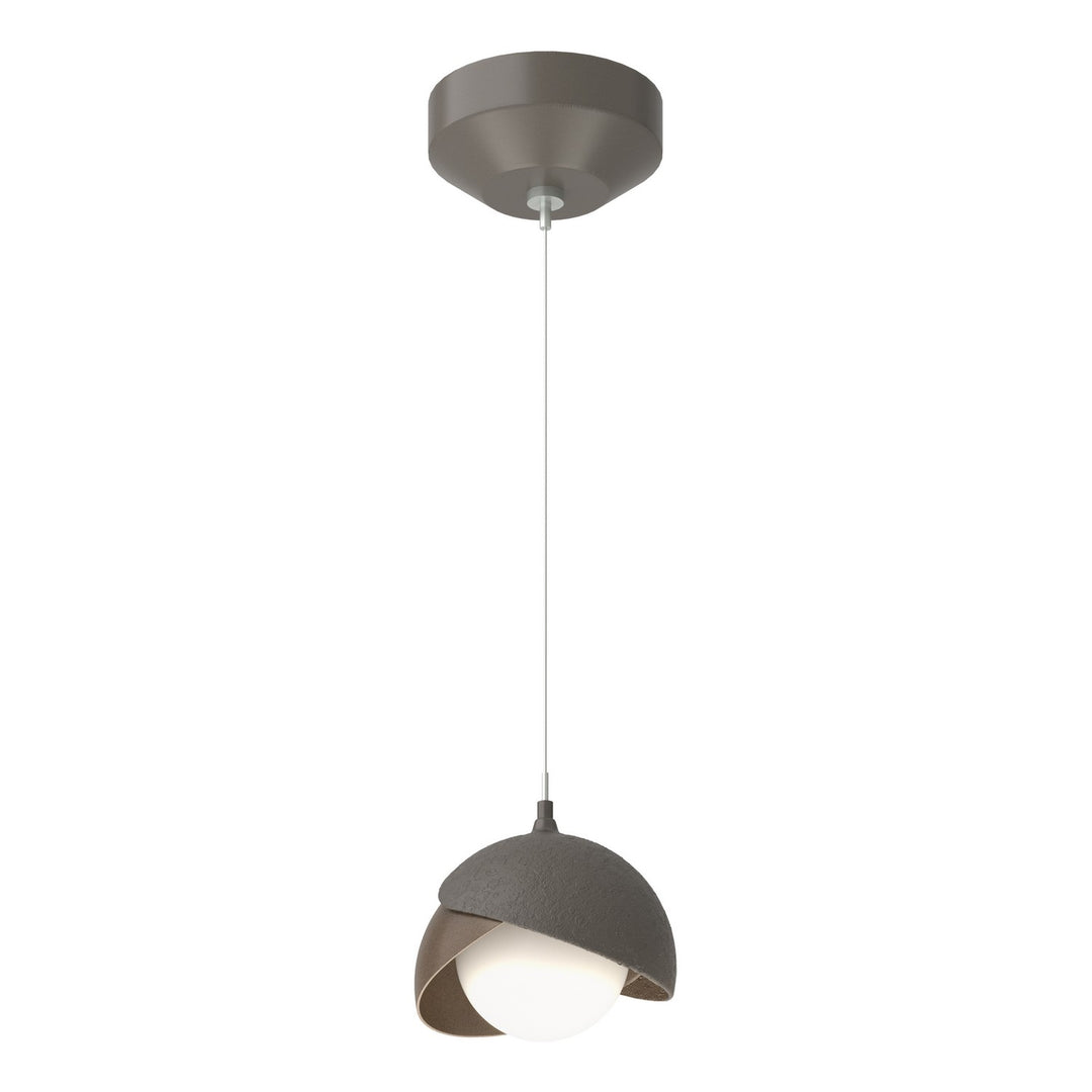Brooklyn One Light Mini Pendant in Dark Smoke - available from The Lighting Shoppe, trusted by Canadian homeowners
