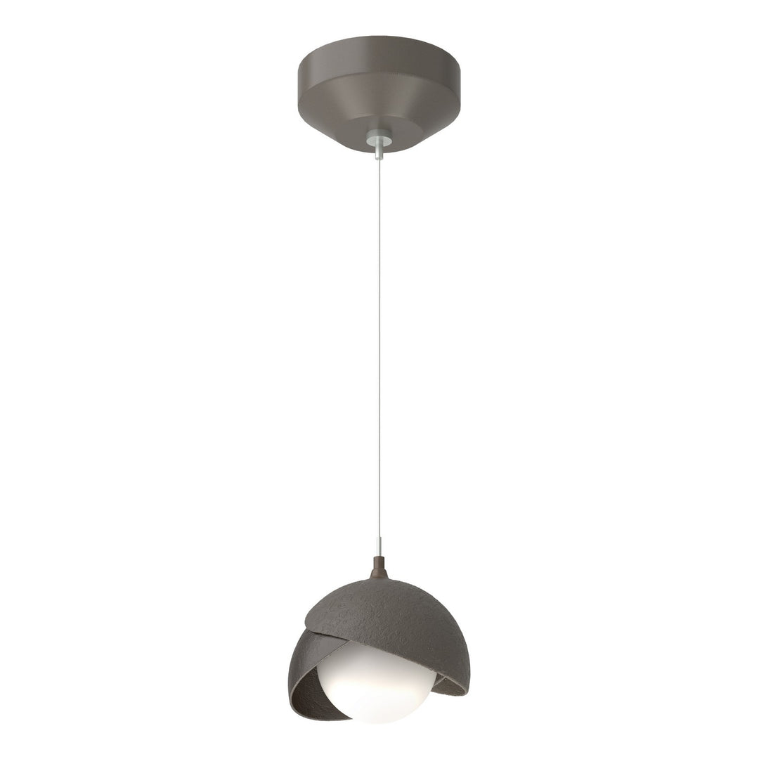 Brooklyn One Light Mini Pendant in Dark Smoke - available from The Lighting Shoppe, trusted by Canadian homeowners