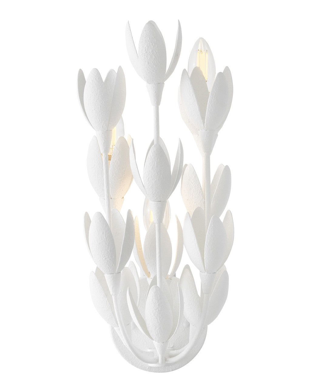 Flora LED Wall Sconce in Textured Plaster - available from The Lighting Shoppe, trusted by Canadian homeowners