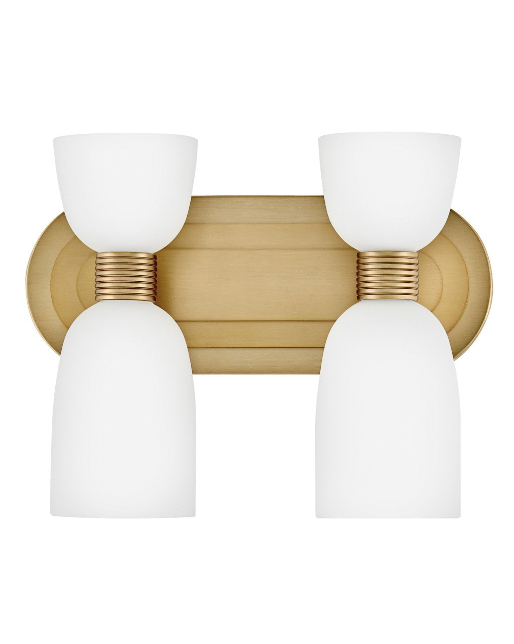Tallulah LED Vanity in Lacquered Brass - available from The Lighting Shoppe, trusted by Canadian homeowners