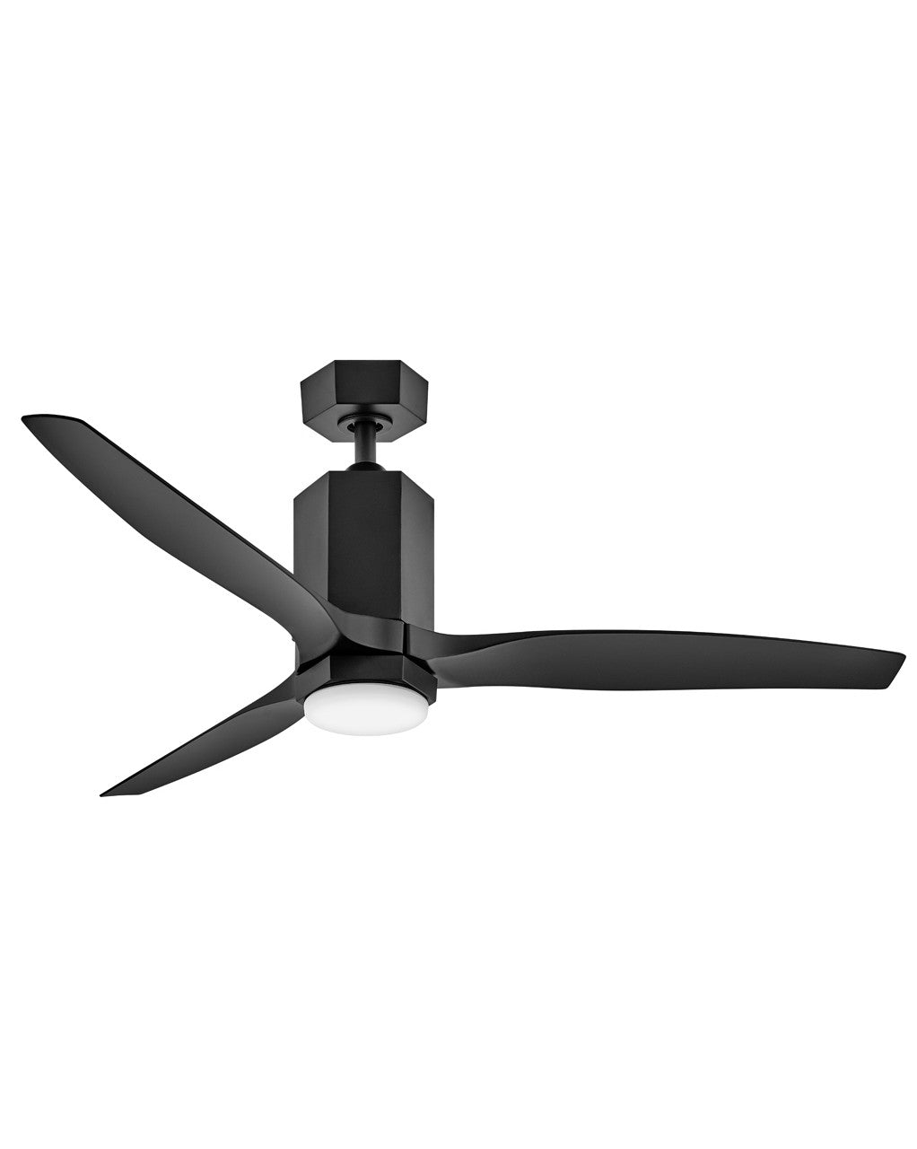 Facet 52"Ceiling Fan in Matte Black - available from The Lighting Shoppe, trusted by Canadian homeowners
