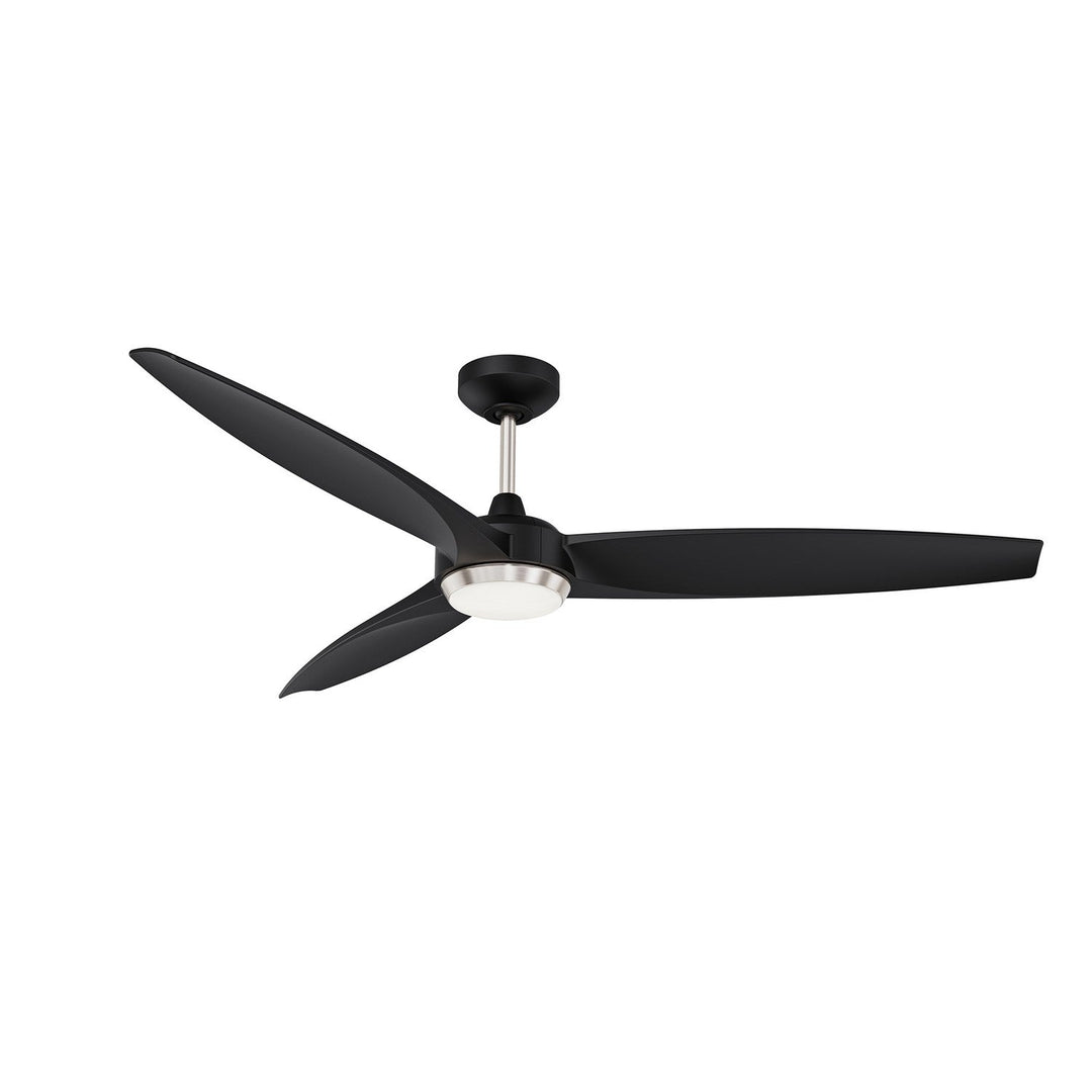 Steltra 56"Ceiling Fan in Black & Satin Nickel Kendal Canada