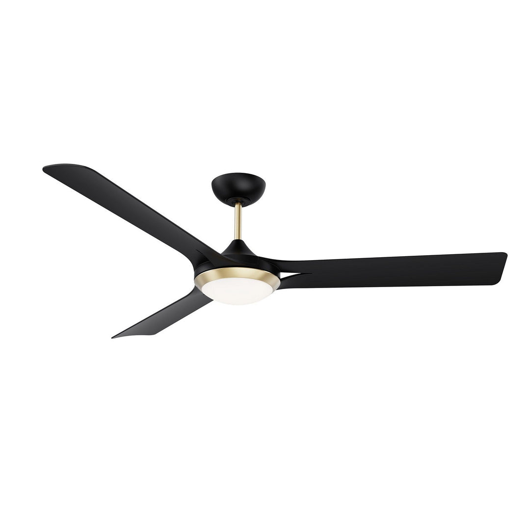 Ori 60"Ceiling Fan in Black & Brass Kendal Canada
