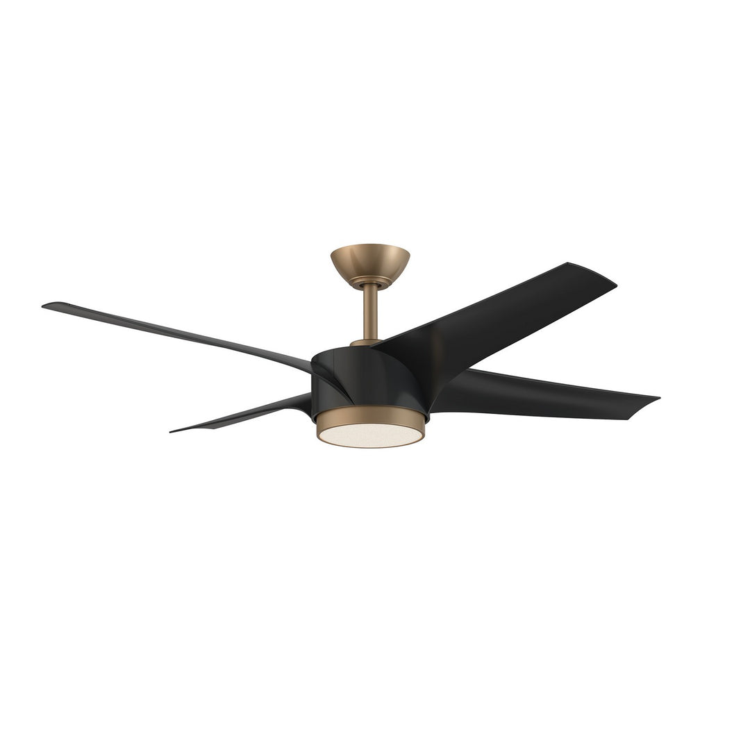 Kendal Canada - AC30952-BLK/OCB - 52"Ceiling Fan - Vela - Black & Brass
