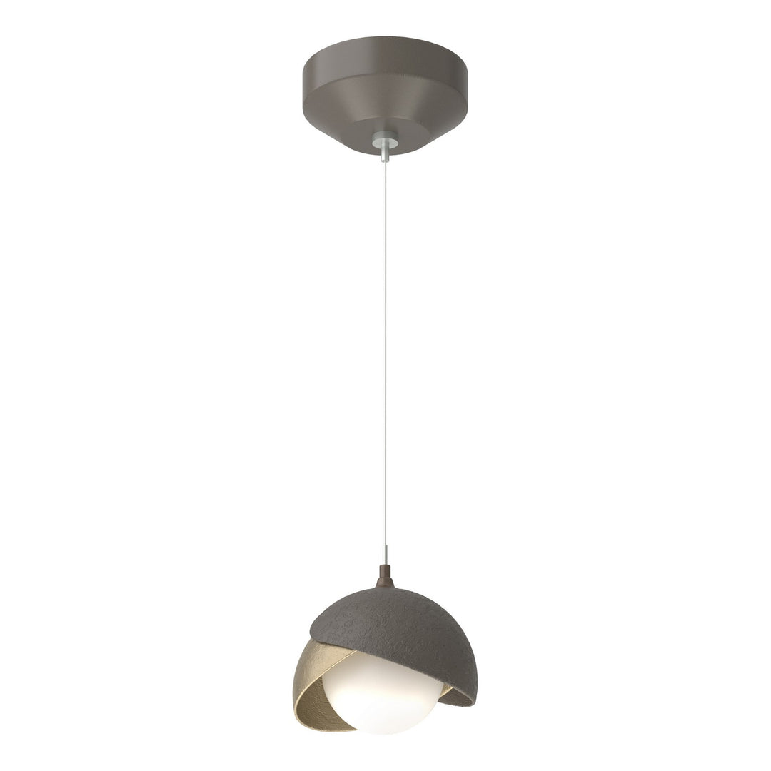 Brooklyn One Light Mini Pendant in Dark Smoke - available from The Lighting Shoppe, trusted by Canadian homeowners