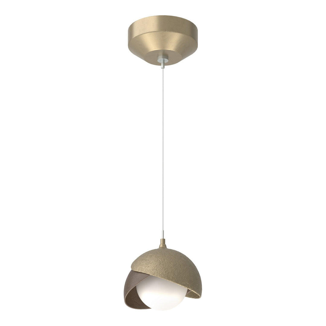 Brooklyn One Light Mini Pendant in Soft Gold - available from The Lighting Shoppe, trusted by Canadian homeowners