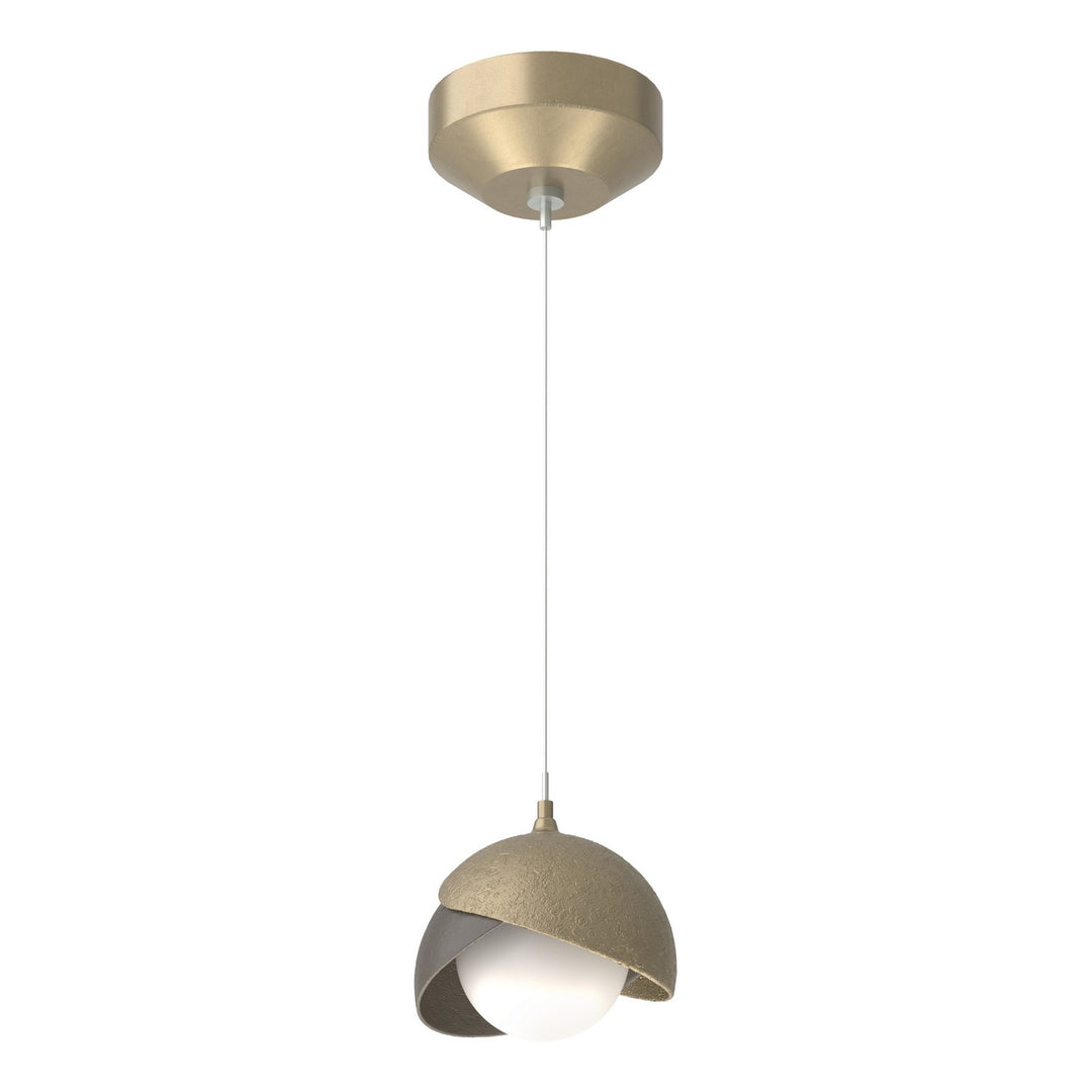 Brooklyn One Light Mini Pendant in Soft Gold - available from The Lighting Shoppe, trusted by Canadian homeowners