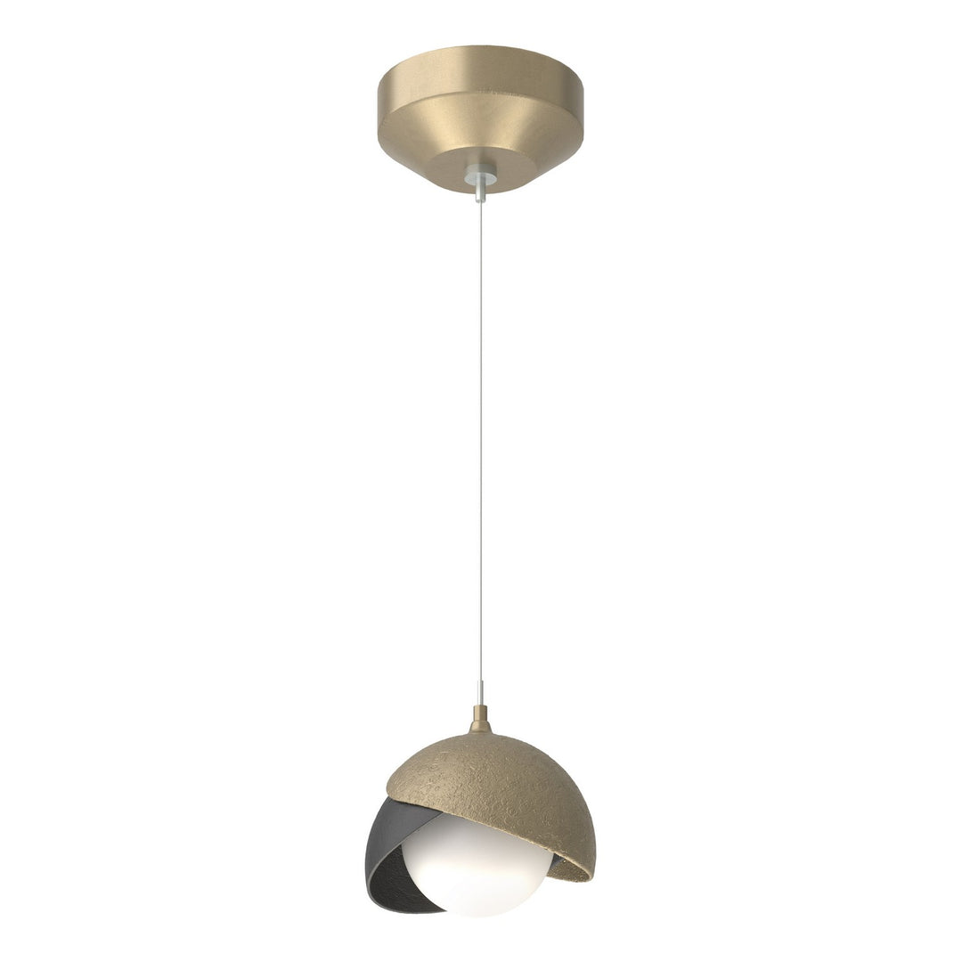 Brooklyn One Light Mini Pendant in Soft Gold - available from The Lighting Shoppe, trusted by Canadian homeowners