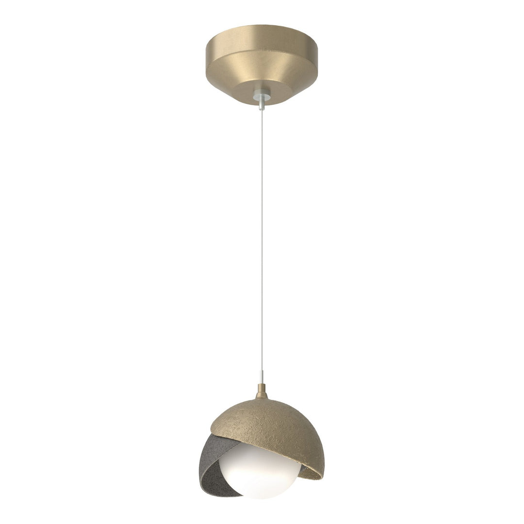 Brooklyn One Light Mini Pendant in Soft Gold - available from The Lighting Shoppe, trusted by Canadian homeowners