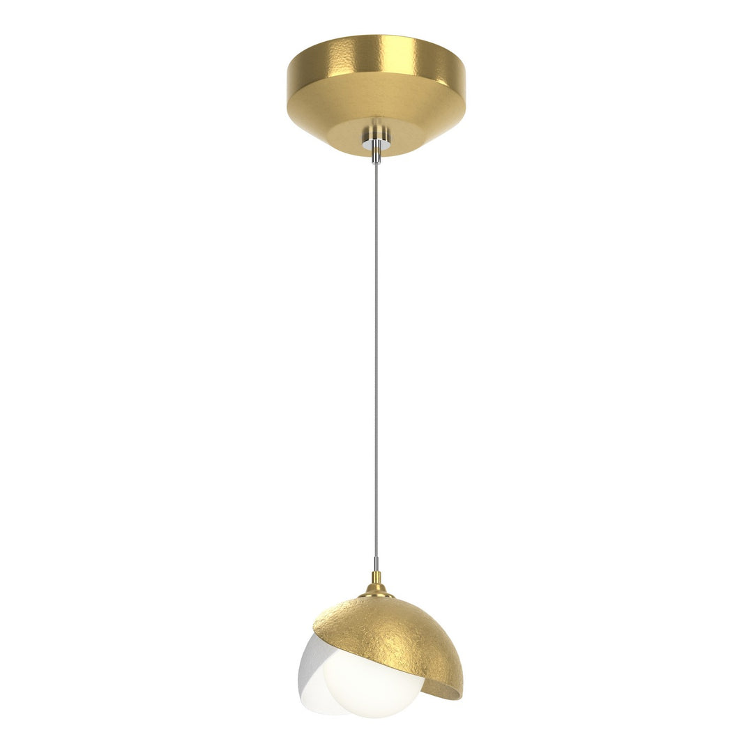 Brooklyn One Light Pendant in Modern Brass - available from The Lighting Shoppe, trusted by Canadian homeowners