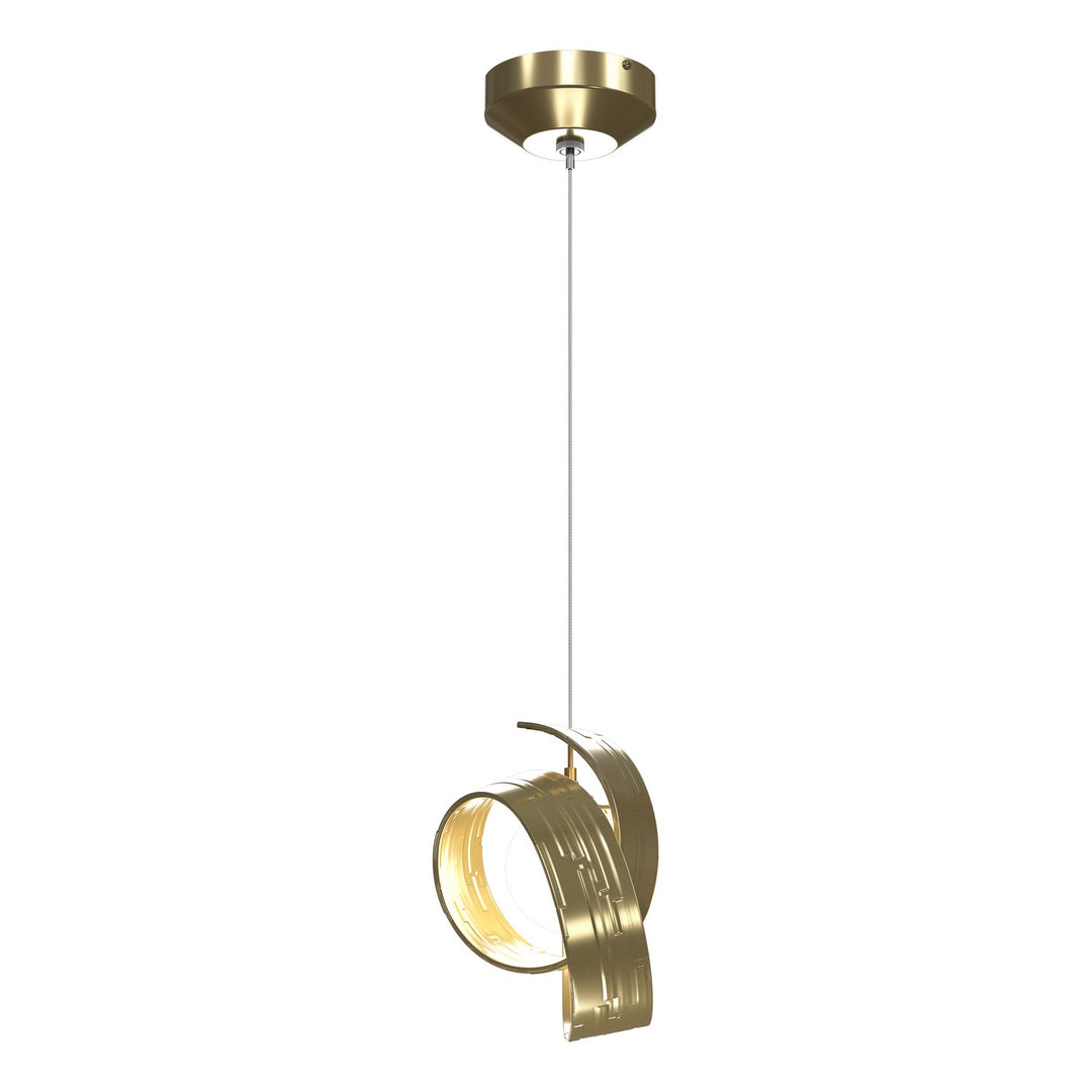 Riza LED Pendant in Modern Brass - available from The Lighting Shoppe, trusted by Canadian homeowners