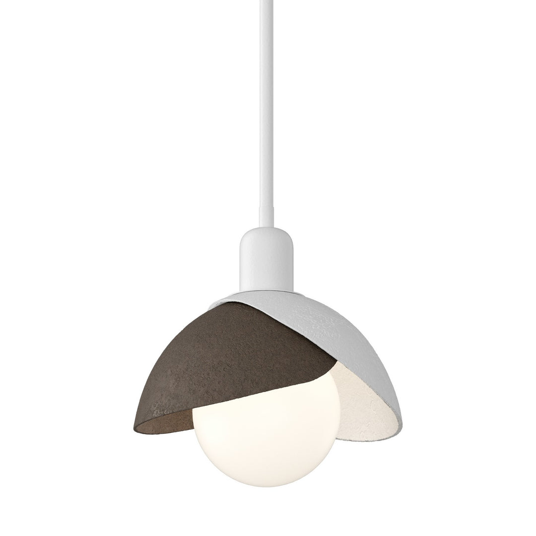 Brooklyn One Light Pendant in White - available from The Lighting Shoppe, trusted by Canadian homeowners